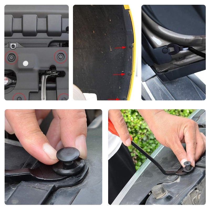 ANTS PART 330Pcs 12Sizes Car Plastic Rivets Fasteners Push Type Pin Rivets Clips Trim Kit for Ford Honda GM Acura Chrysler ETE - Image 3